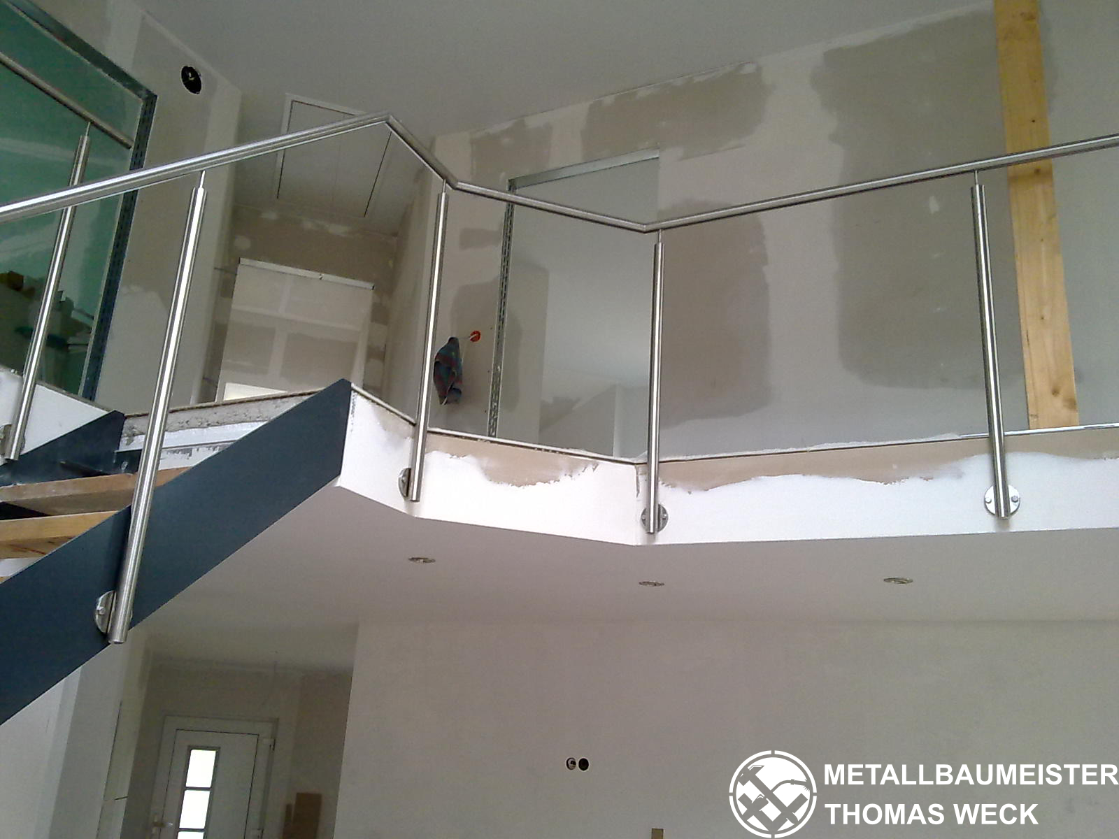 Metalltreppe mit Geländer für Innenbereich